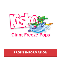 Kisko Giant Freeze Pops logo for Tasty Choices Fundraising