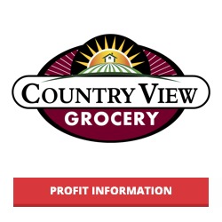 Country View Grocery logo for Tasty Choices Fundraising